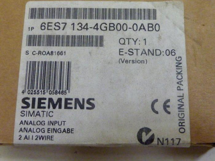 SIEMENS Analog Input Module 6ES7 134-4GB00-0AB0 #66604