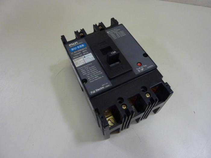 Used FUJI ELECTRIC 15 Amp Circuit Breaker BU-ESB3015 #60748