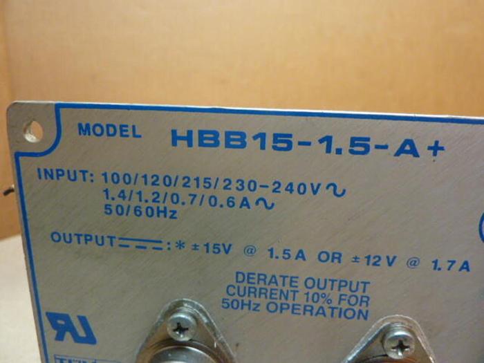 Used CONDOR power supply HBB15-1.5-A+ #35858