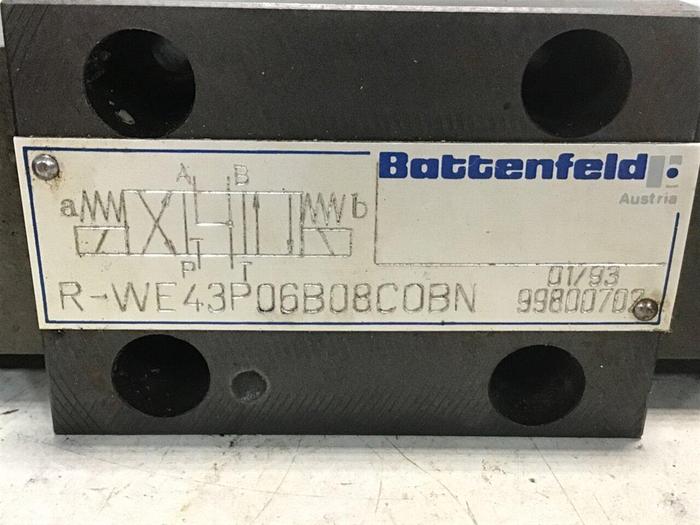 Used BATTENFELD Valve R-WE43P06B08COBN #137402