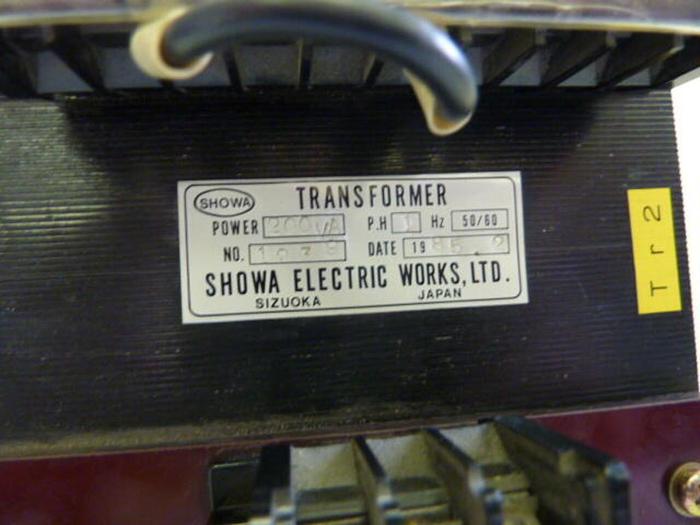 Used SHOWA 0.2 kVA Transformer 1239 #11785