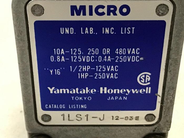 Used YAMATAKE Micro Limit Switch 1LS1-J #122152