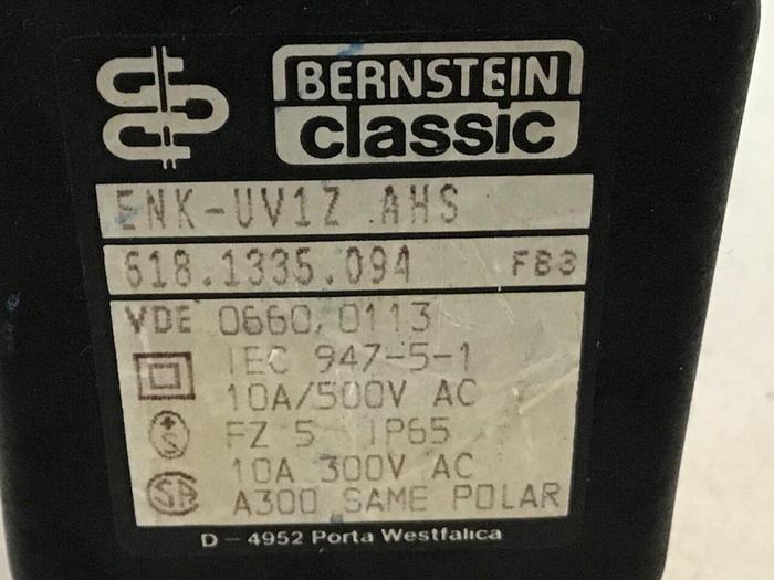 Used BERNSTEIN Limit Switch ENK-UV1Z AHS #121310