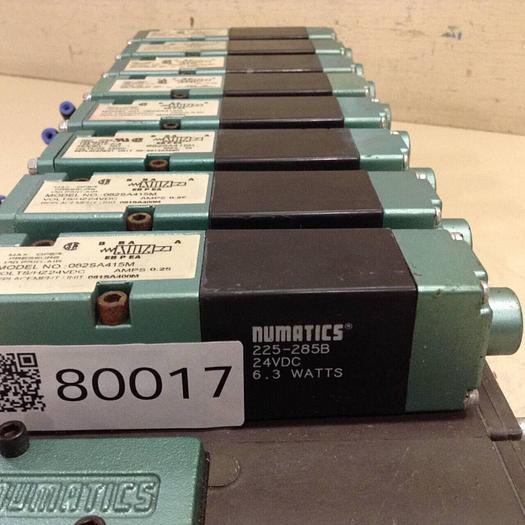 Used NUMATICS Control Block w/ Valves 082SA415M #80017