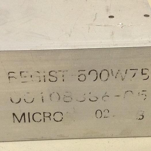 Used NISSEI Resistor REGIST 500W75 #73063