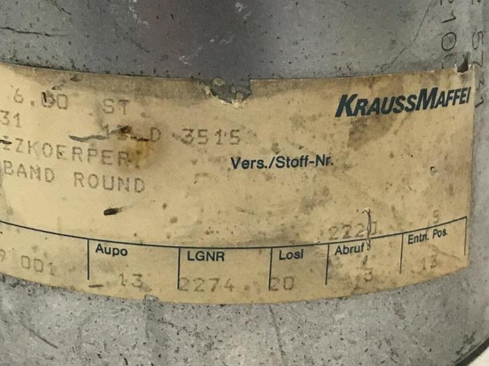 KRAUSS MAFFEI 2100 Watt Ceramic Heater Band 6225731 #123881