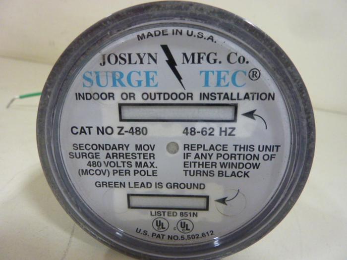 Used JOSLYN MFG Surge Arrester Z-480 #52230