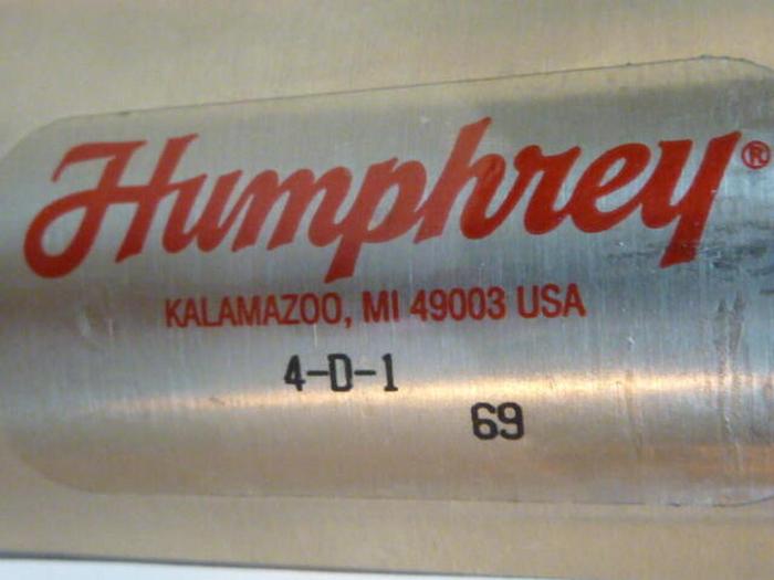 Used HUMPHREY Air Cylinder 4-D-1 #34060