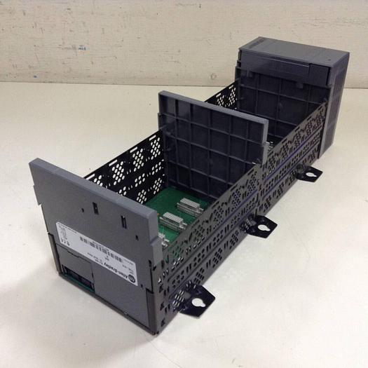 Used ALLEN BRADLEY Power Supply w/ 10-Slot Rack 1746-P1 SER A / 1746-A10 SER B #85359