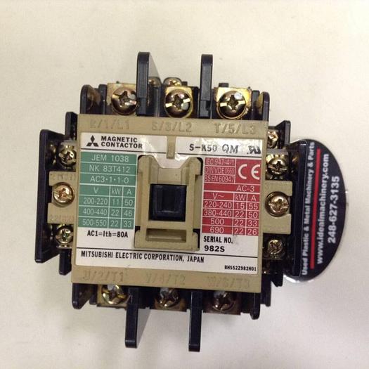 Used MITSUBISHI Magnetic Contactor S-K50 #73091