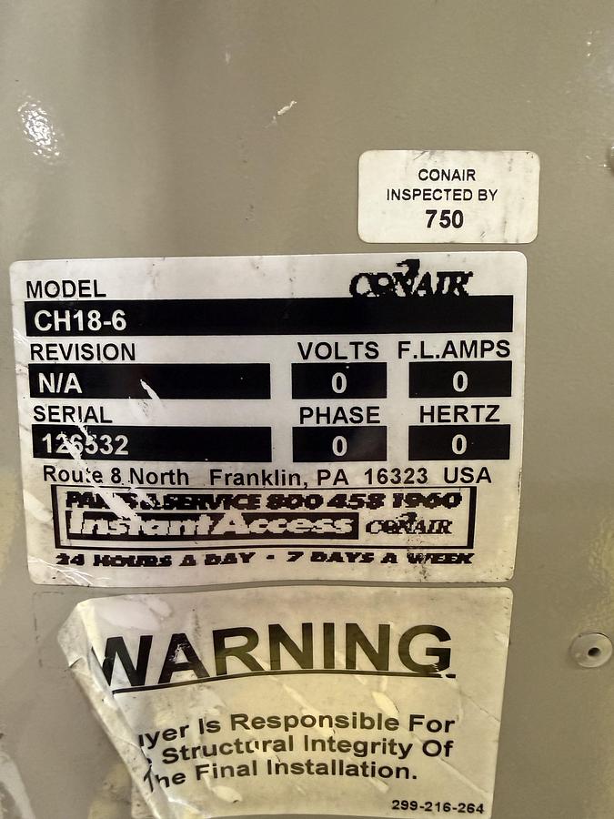Used CONAIR FRANKLIN Desiccant Dryer SC-30 USED Not Cleaned Yet