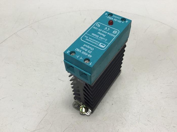 Used CONTINENTAL INDUSTRIES Solid State Relay RSDA-660-25-1DE #138150