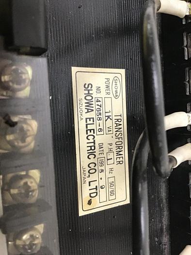 Used SHOWA 1 KVA Transformer 47658-6 #118860