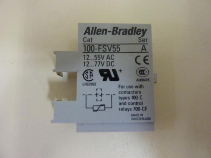 Used ALLEN BRADLEY Surge Suppressor 100-FSV55 SER A #76128