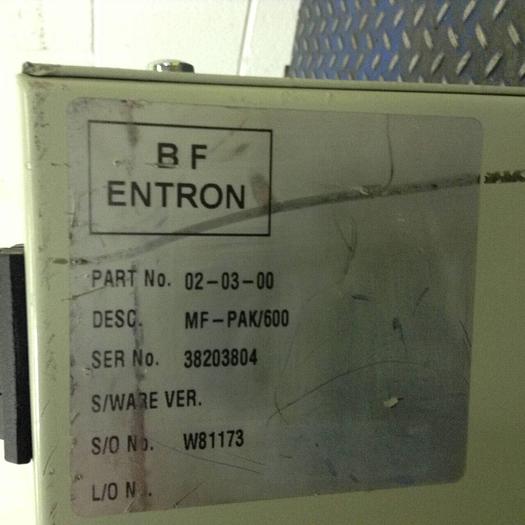 Used BF ENTRON Frequency System MF-PAK/600 Used
