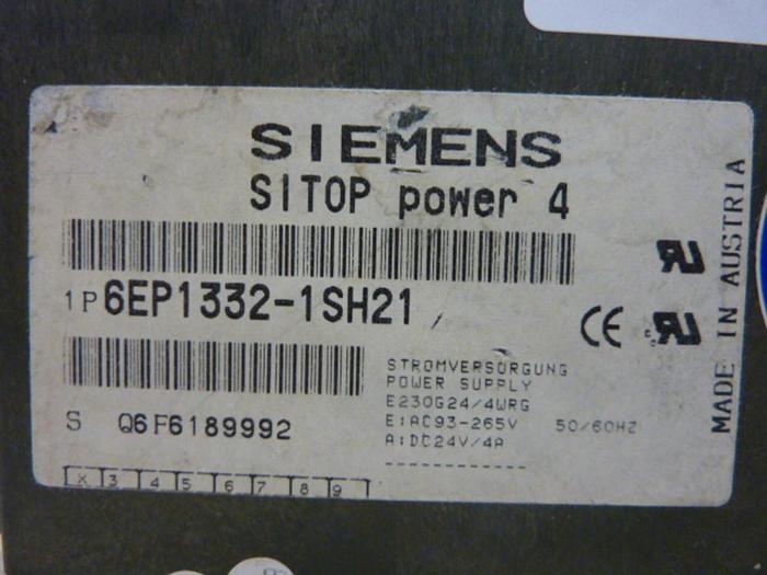 Used SIEMENS Power Supply 6EP1 332-1SH21 #49448
