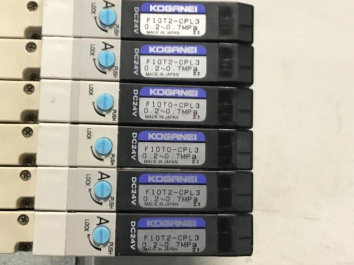 Used KOGANEI Solenoid w/ Valves F10M7AJ #120904
