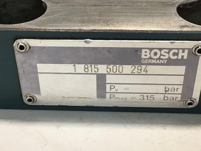 Used BOSCH Valve 1 815 500 294 #144852