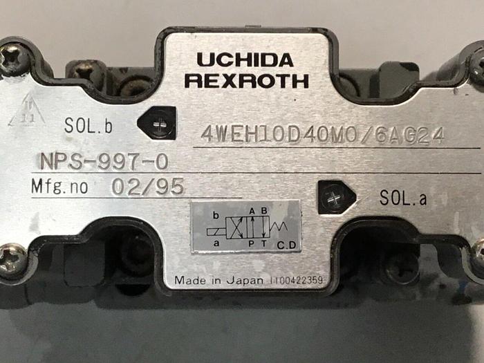 Used REXROTH Valve 4WEH10D40M0/6AG24NPS-997-0 #111774