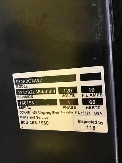 Used CONAIR Central Vacuum Control System EQP2CNV/2 Used