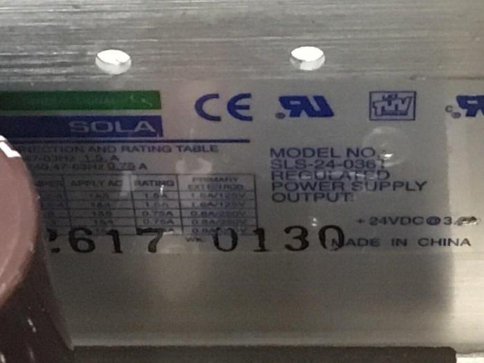 Used EGS Regulated Power Supply SLS-24-036T #130744