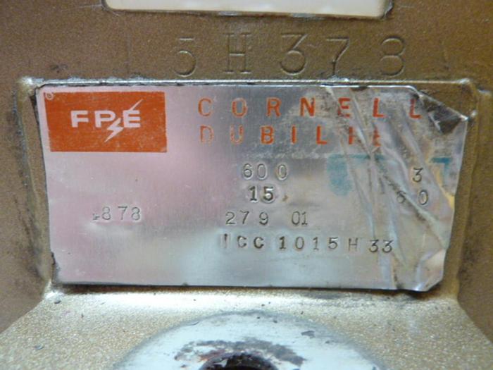Used CORNELL DUBILIER Capacitor ICC1015F33 #41681