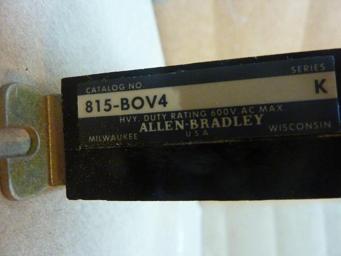 Used ALLEN BRADLEY Overload Relay 815-B0V4 SER K #75208