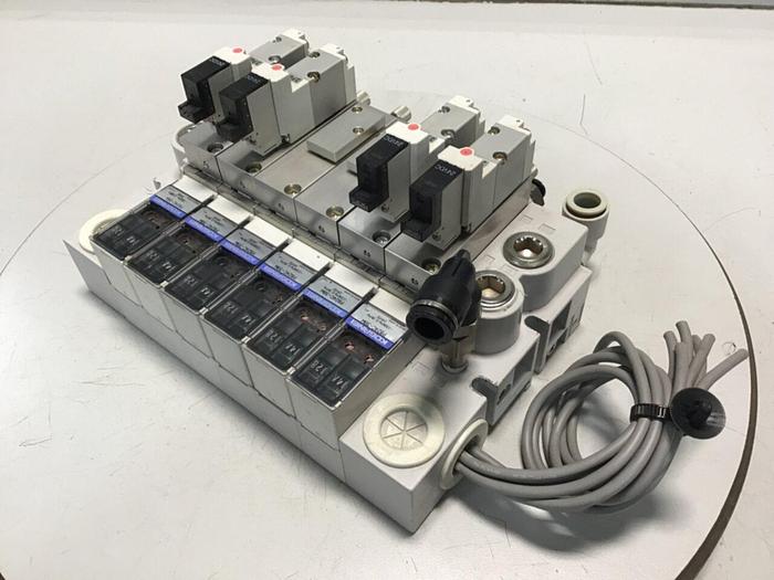 Used KOGANEI Block w/ Valves PBM6P-3W #120968