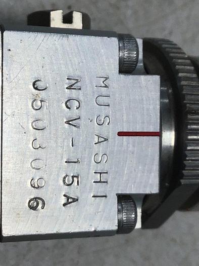 Used MUSASHI ELECTRIC KEIKI Pneumatic Dispenser Valve NCV-15 #104550