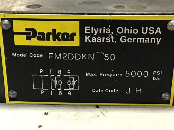 Used PARKER Hydraulic Valve Flow Regulator FM2DDKN 50 #105996