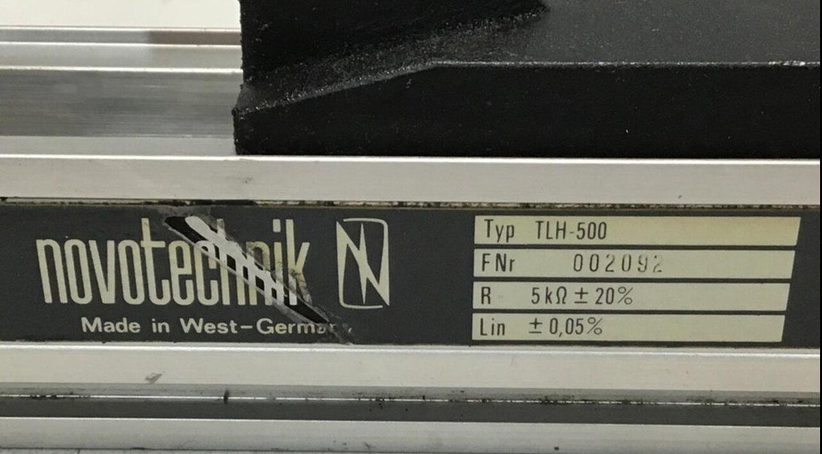 Used NOVOTECHNIK Linear Position Transducer TLH500 USED