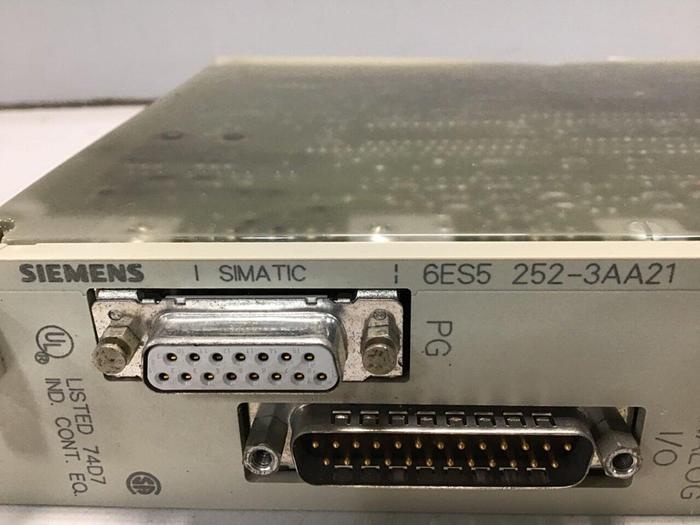 Used SIEMENS ANALOG I/O Module 6ES5 252-3AA21 Used