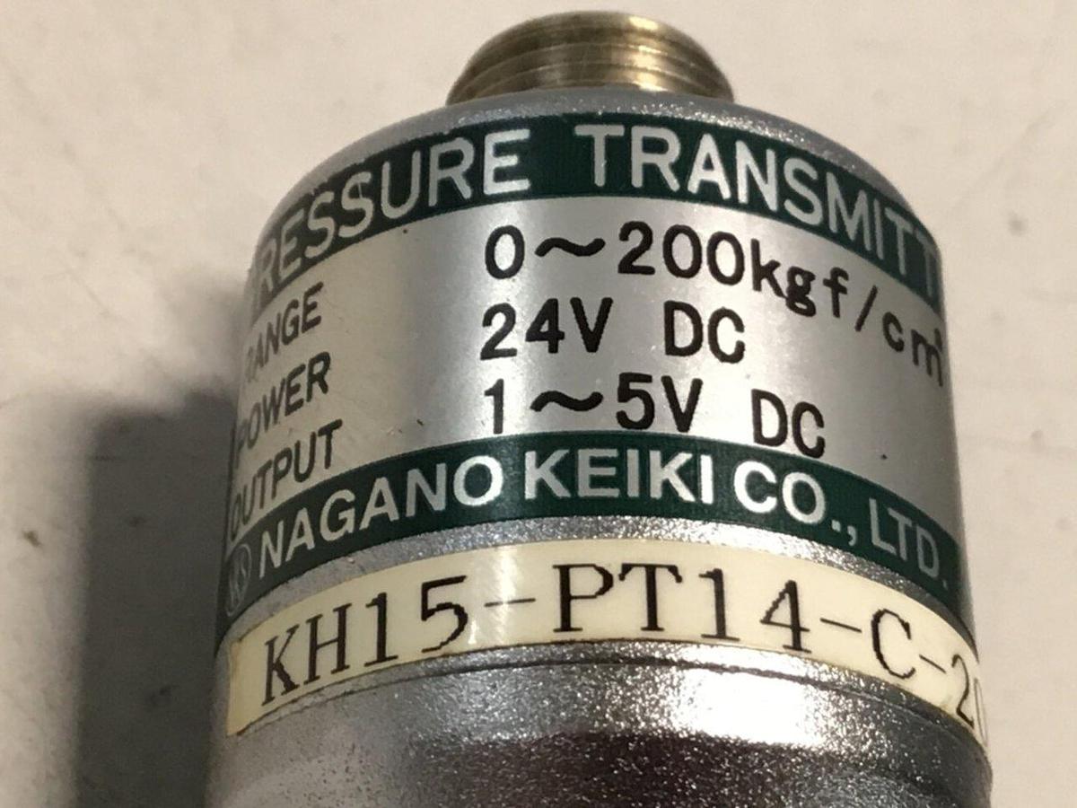 Used NAGANO Pressure Transmitter KH15-PT14-C-200-0.25 Used #126525