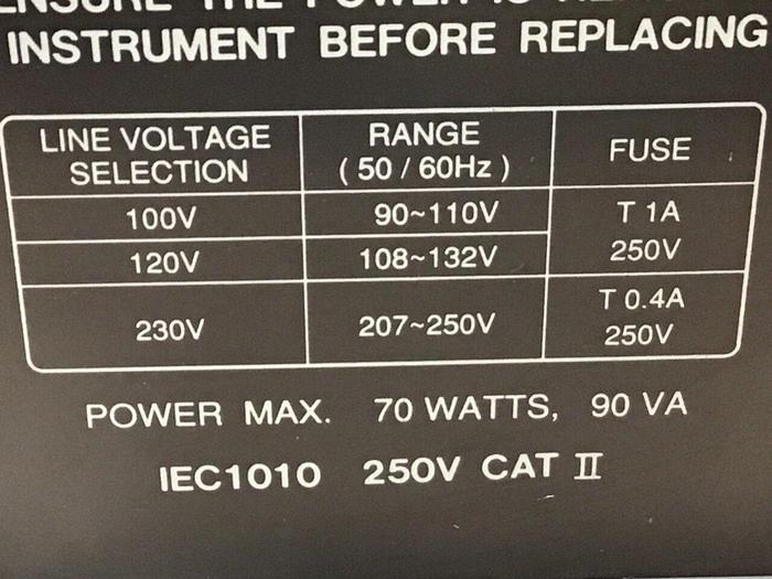 Used GW INSTEK Oscilloscope GOS-6112 #119528