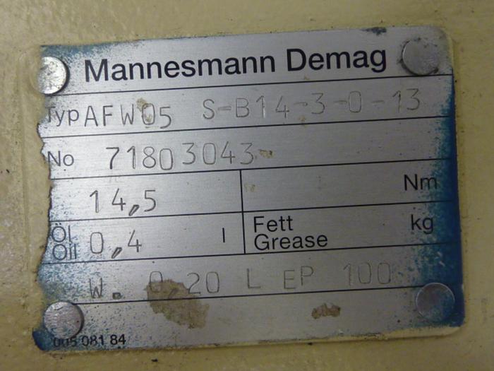 Used MANNESMANN DEMAG Microspeed Unit FG06 U1-H2-F2 Used