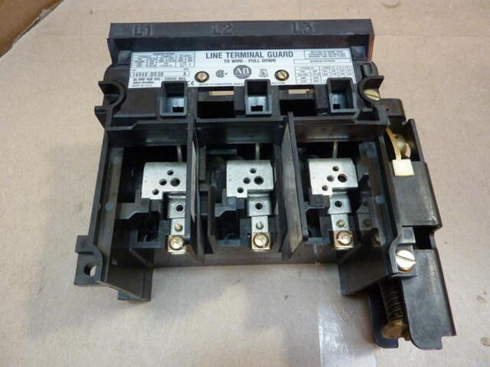 Used ALLEN BRADLEY 30 Amp Disconnect Switch 1494V-DS30 SER A #29759