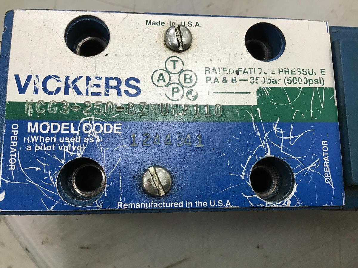 Used VICKERS KCG3250DZMUHA110 Valve Used #141822