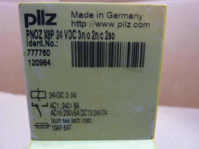 Used PILZ Safety Relay PNOZX8P24VDC3N/O2N/C2SO #36681