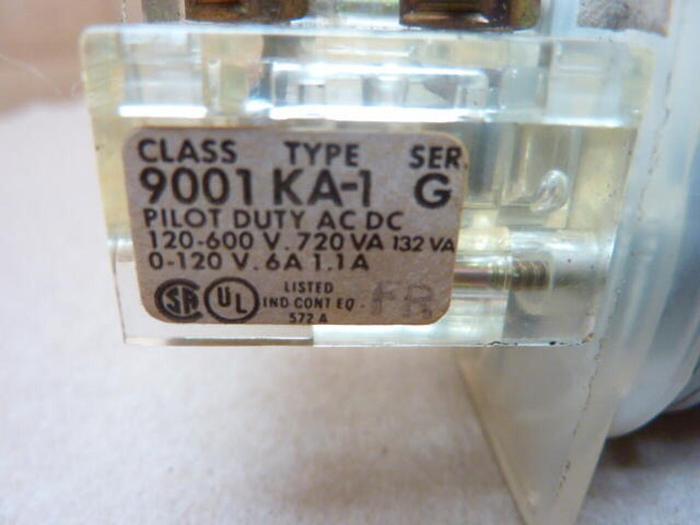 Used SQUARE D Contact Block 9001-KA1 #38113