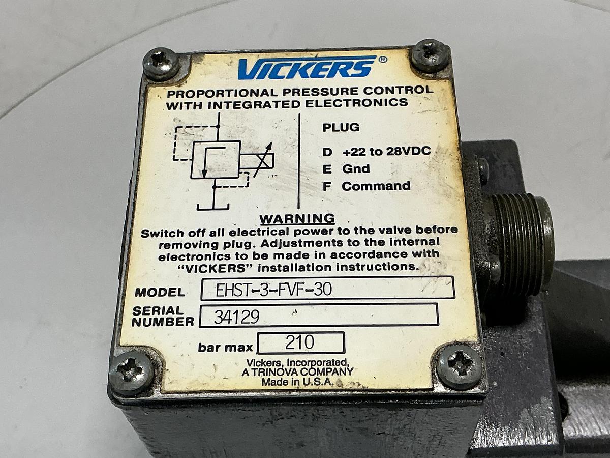 Used VICKERS EHST-3-FVF-30