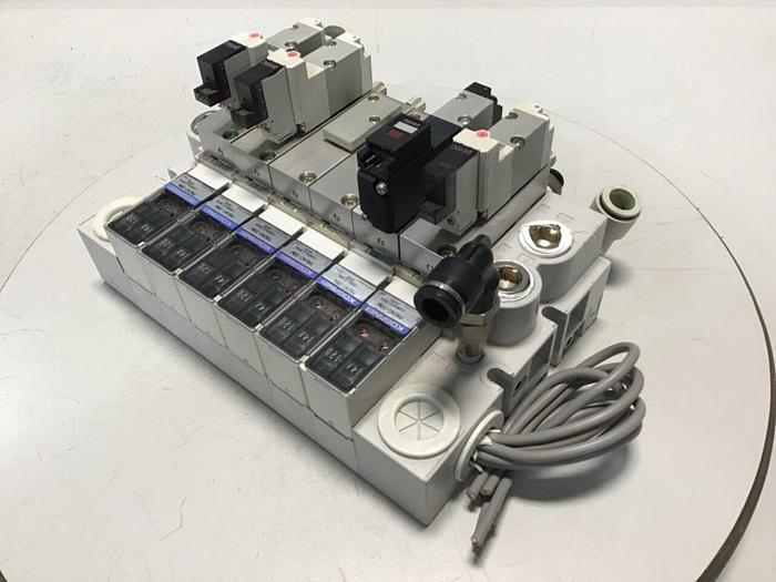 Used KOGANEI Manifold w/ Valves PBM6P-9W #120955