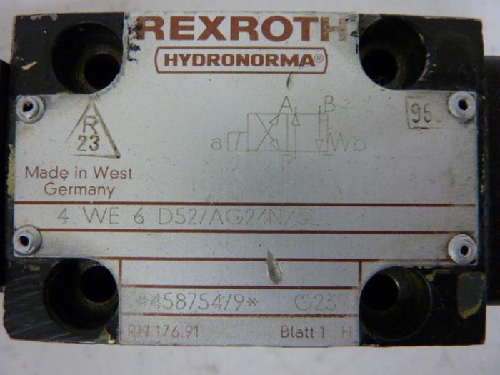 Used REXROTH Valve 4WE6D52AG24NZ5L #52164