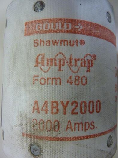 Used GOULD / SHAWMUT 2000 Amp Fuse A4BY2000 #66138