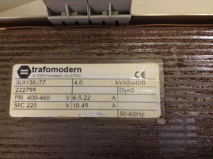 Used TRAFOMODERN 4.0 kVA Transformer 3UI150/77 #67967
