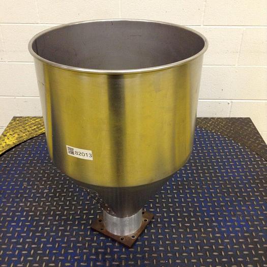 Used METAL FABRICATOR Stainless Steel Hopper HOPPER013 #82013