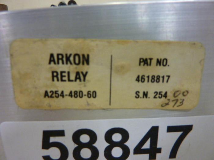 Used ARKON Relay A254-480-60 #58847