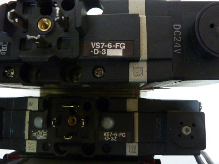 Used SMC Control Block w/ Valves VS7-6-FG-D-3Z #60103