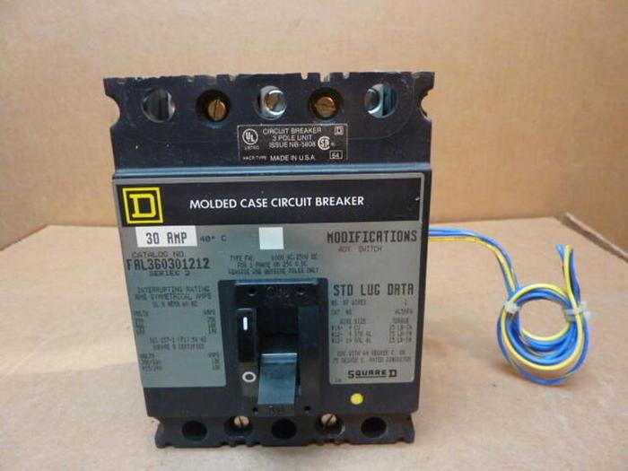 Used SQUARE D 30 Amp Circuit Breaker FAL360301212 USED