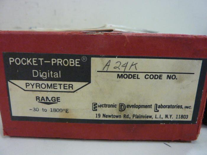 ELECTRONIC DEVELOPMENT LABS Digital Pyrometer A24K #61300