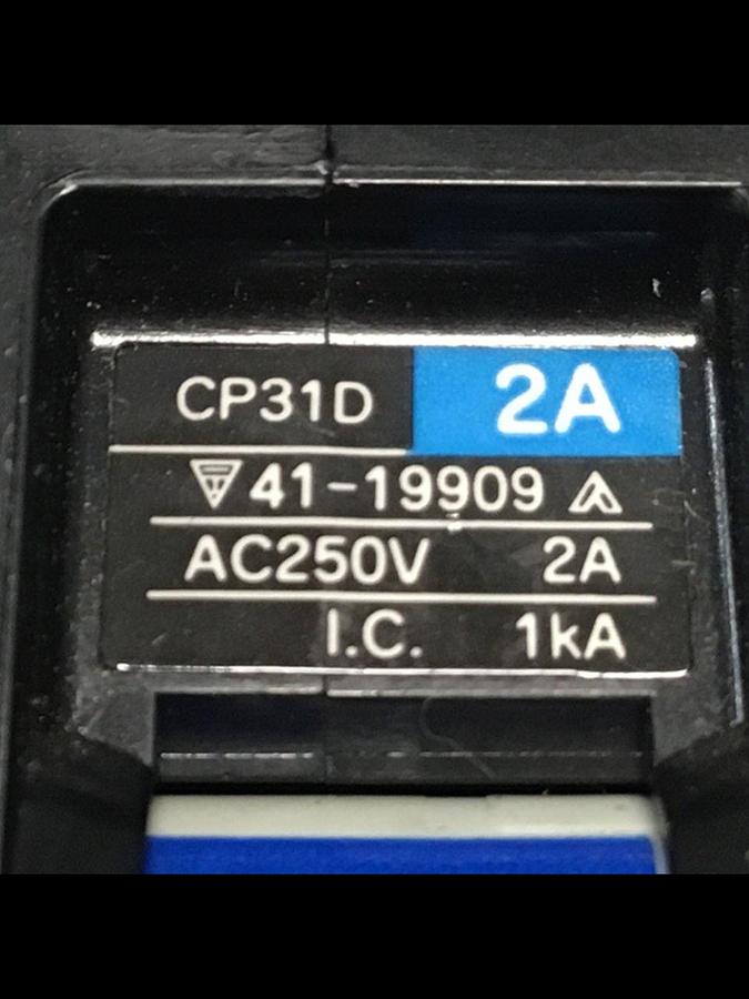 Used FUJI ELECTRIC Circuit Protector CP31D-2A USED